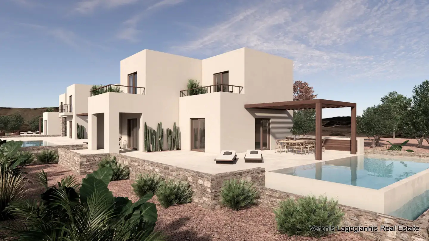 Render Κατοικιών στην Νάξο (3 of 6) Chora Naxos / 3 houses with swimming pools
